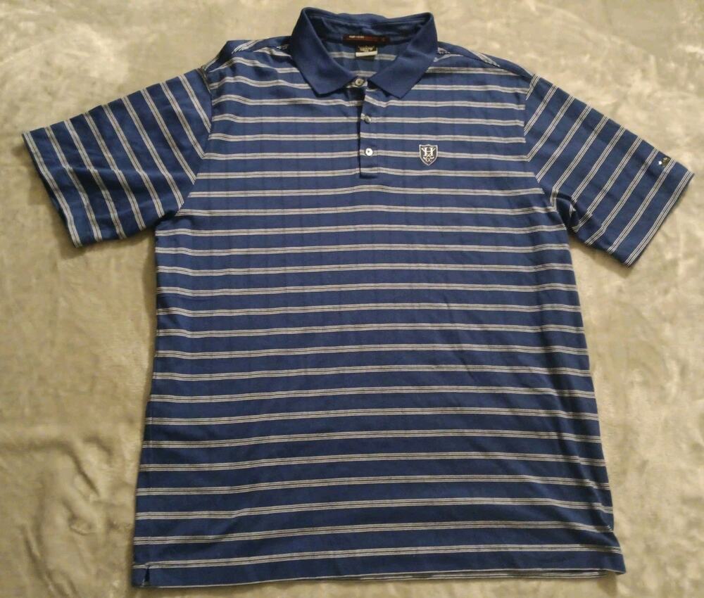 Nike Tiger Woods Collection Hillwood Country Club Golf Polo Shirt Mens Large